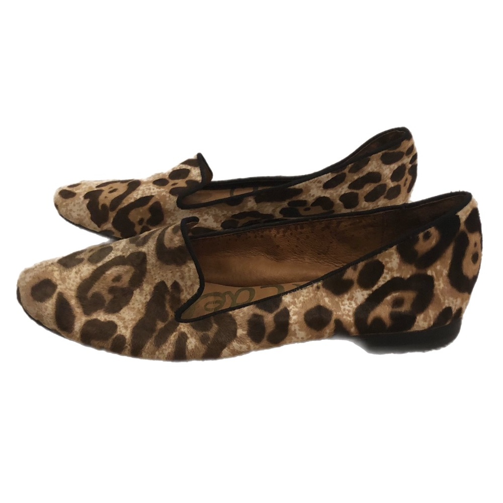 Sam Edelman Leopard Print Flat Loafers